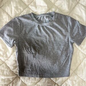 Gray Women's Crop Top